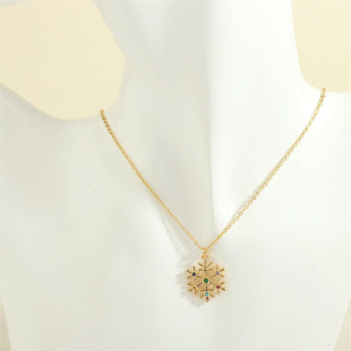 Enamel Christmas charm pendant necklace