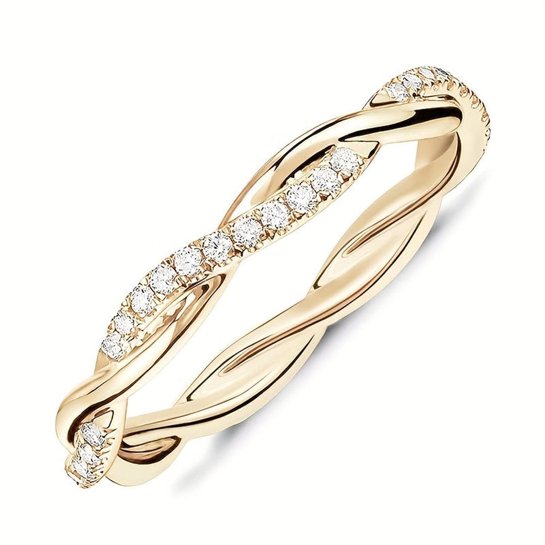 Twisted Pavé Crystal Band