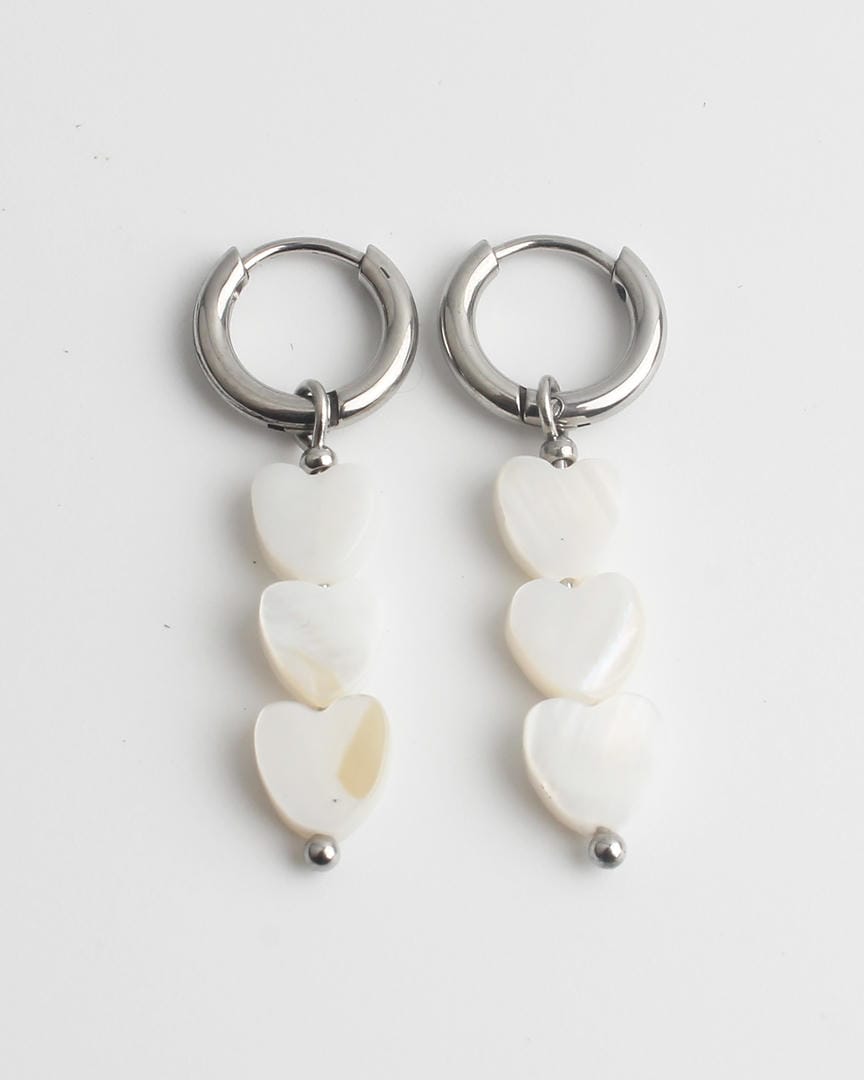 Triple Heart Earrings