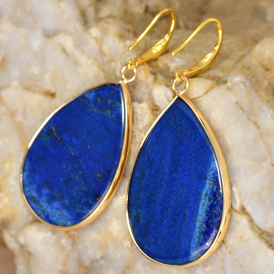 Polished Pear Shaped Dangle Earrings