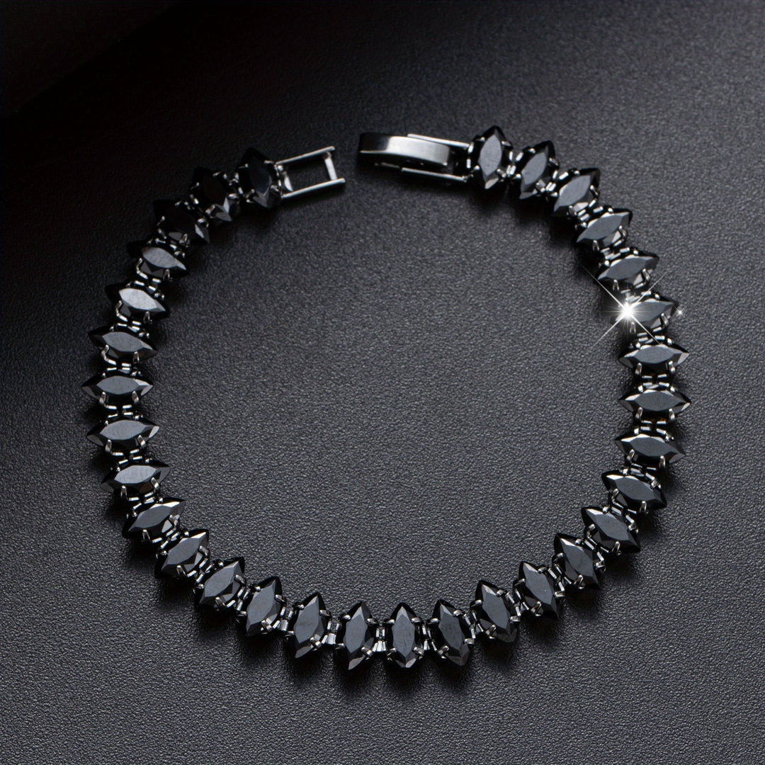 Gothic Statement Onyx Bracelet