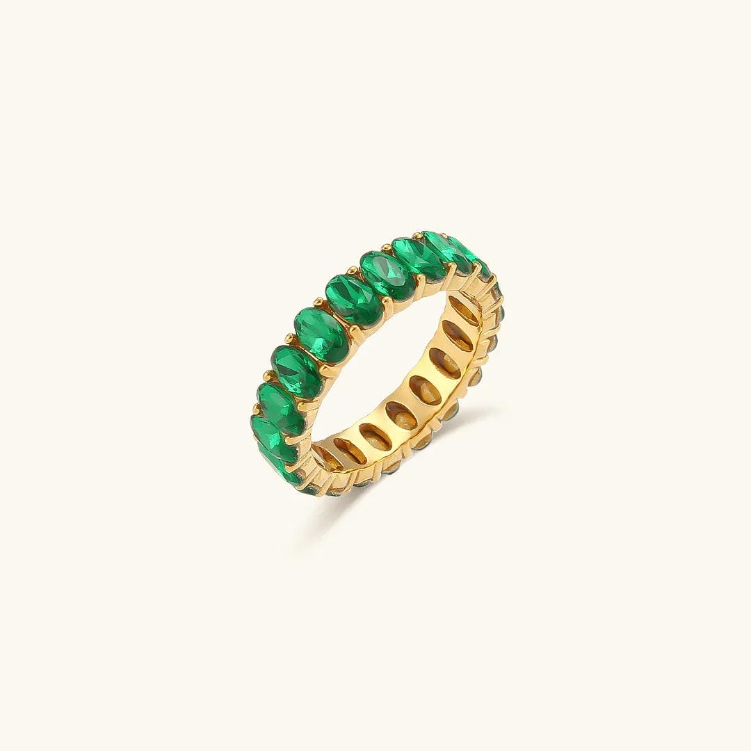 Crystals Simulant Gold Ring