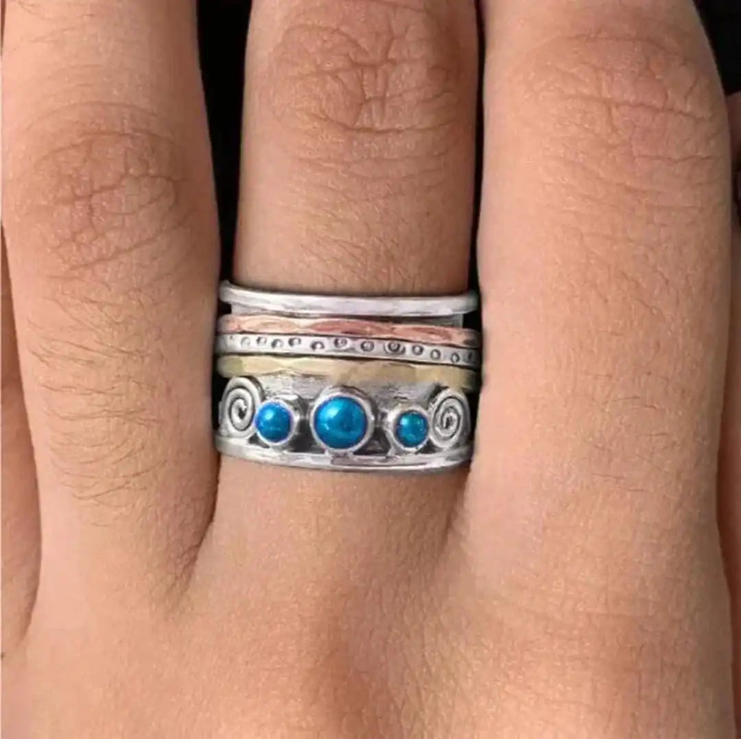 Elegant Bohemian Meditation Ring