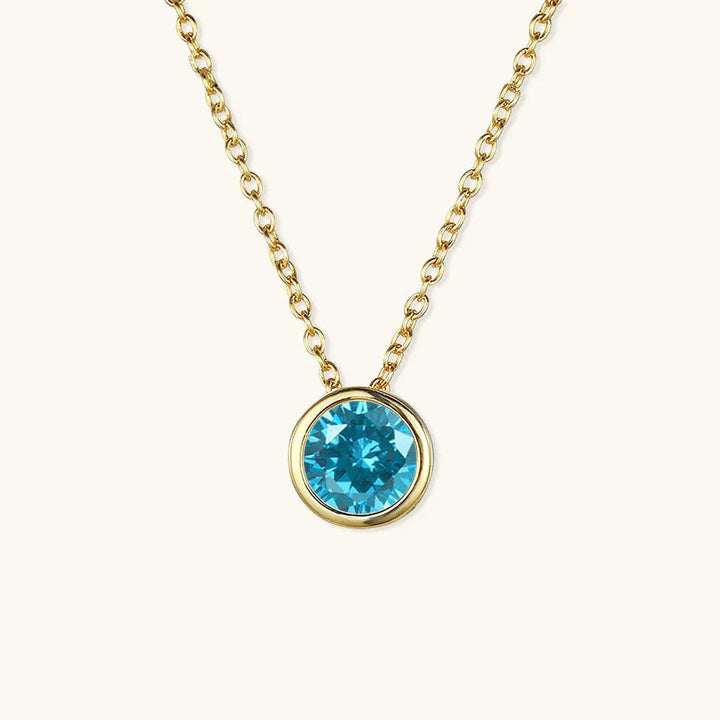 Radiant Gemstone Gold Chain