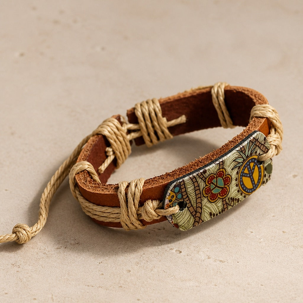 Bohemian Hemp Rope Braided Bracelet
