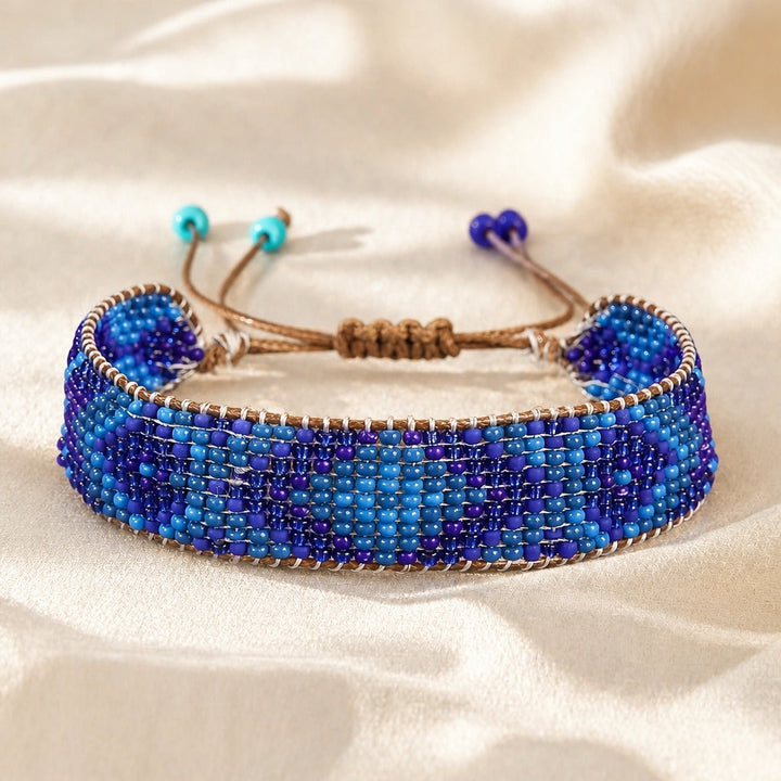 Geometric Handcraft Beaded Bracelet