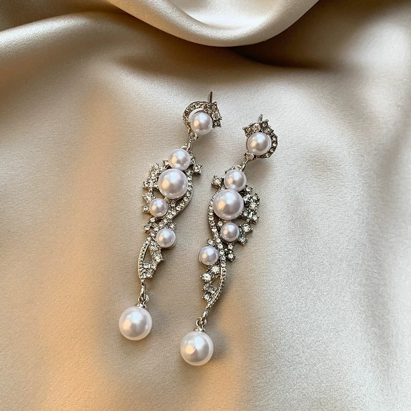 Champagne Gala Pearl Earrings