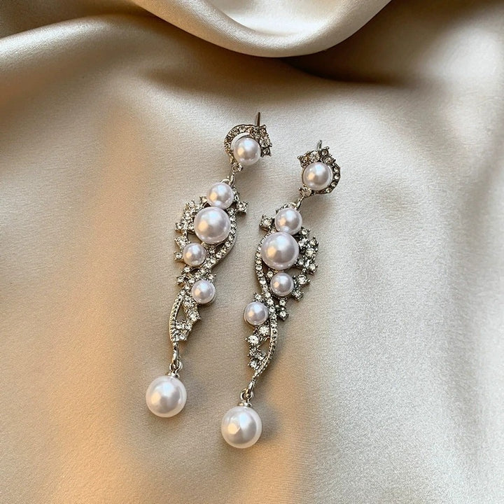Champagne Gala Pearl Earrings