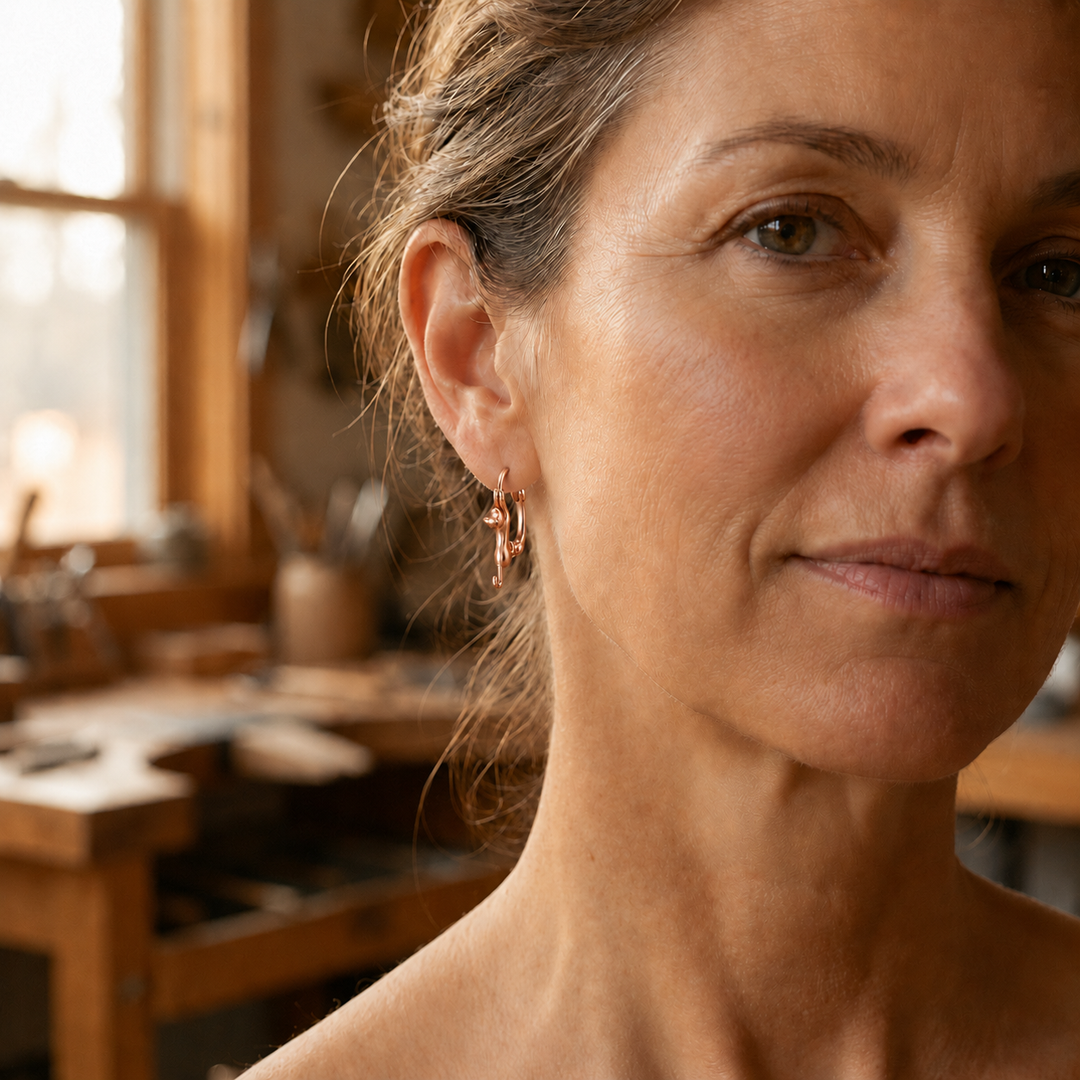 Laurel Kiln Copper Earrings
