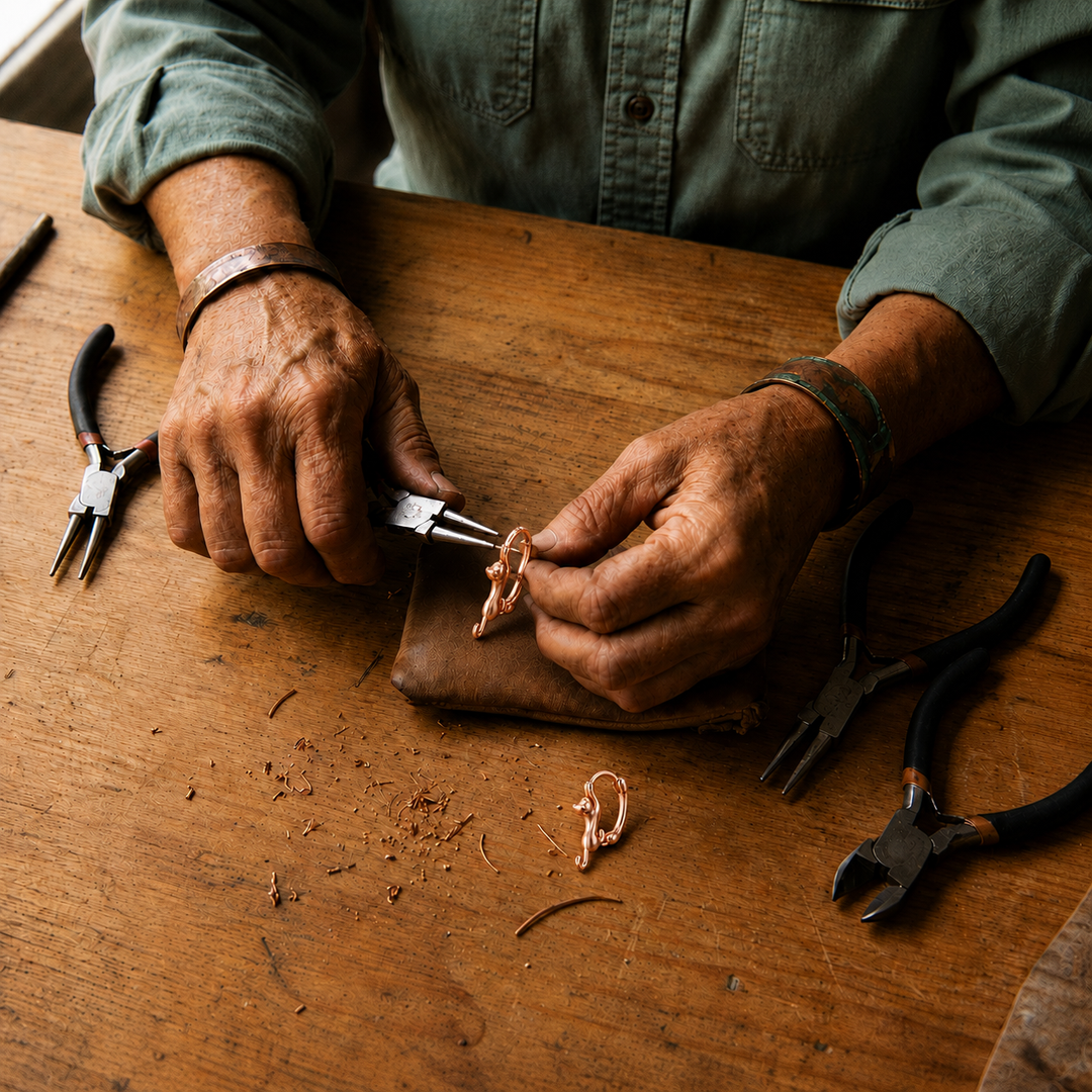 Laurel Kiln Copper Earrings