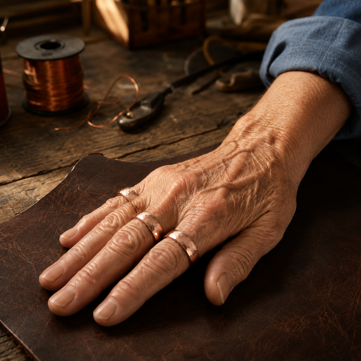 Dint Copper Ring