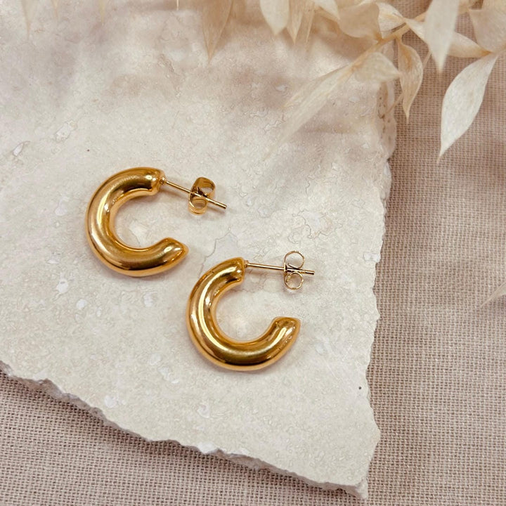 Everyday Chubby Hoops Gold