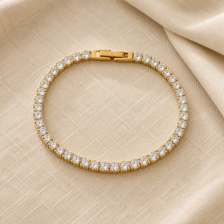 Elegant Crystals Tennis Bracelet