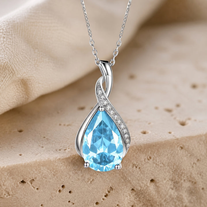 Emerald Teardrop Pendant Necklace