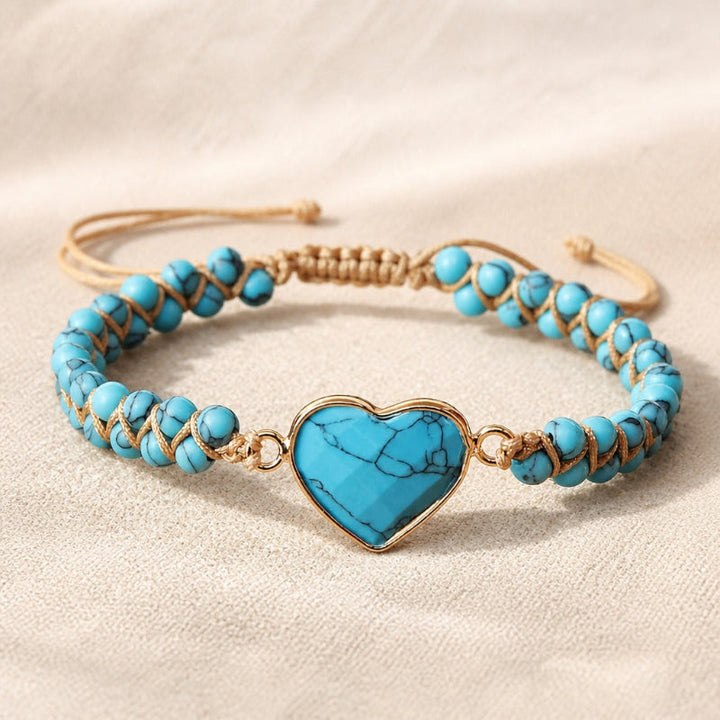 Ethereal Turquoise Heart Bracelet