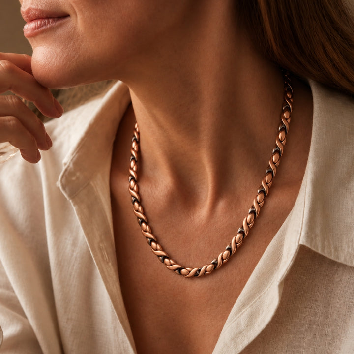Evergreen Cedar Copper Necklace