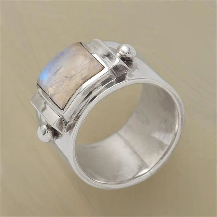 Eleanor Square Moonstone Ring