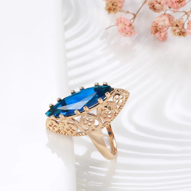 Vintage Flat Oval Pearl Ring