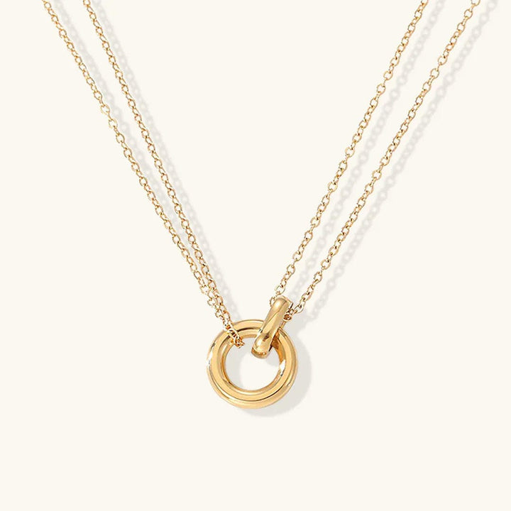 Dazzling Necklace With Ring Accent