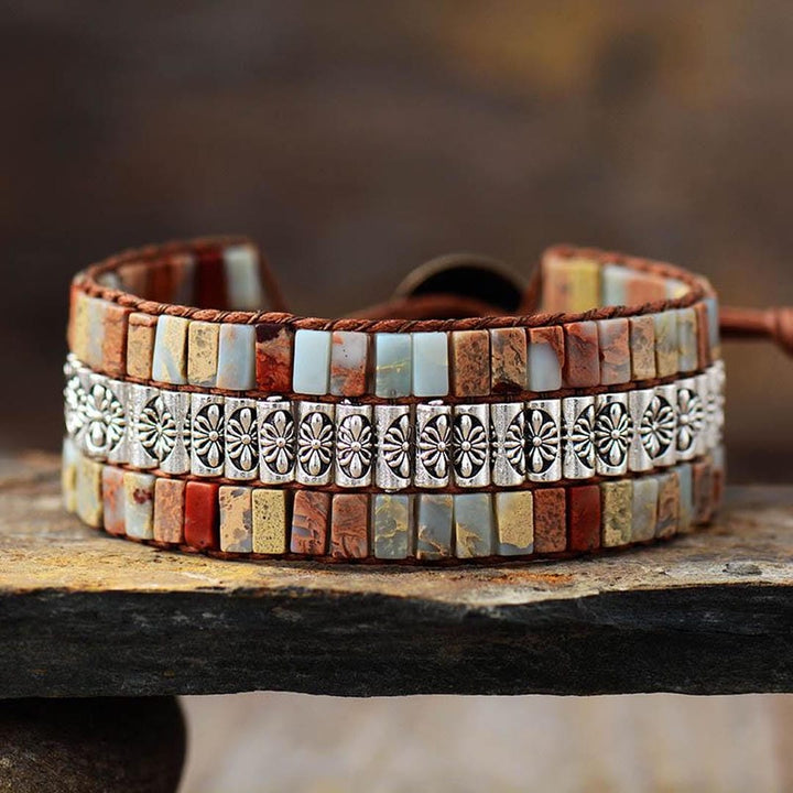 Lotus Boho Wrap Bracelet