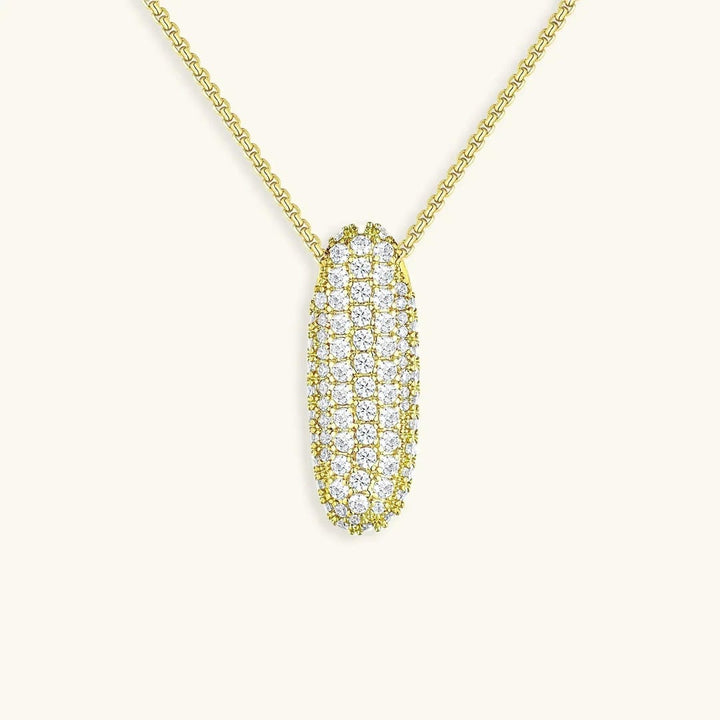 Bubble Initial Crystals Necklace