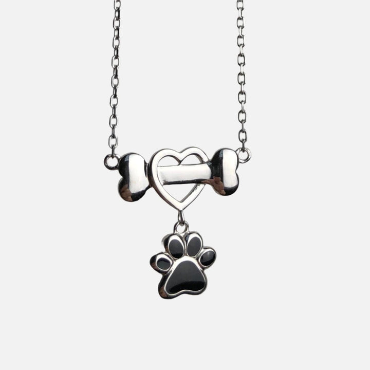 Dainty Dog Paw Stainless Steel Necklace