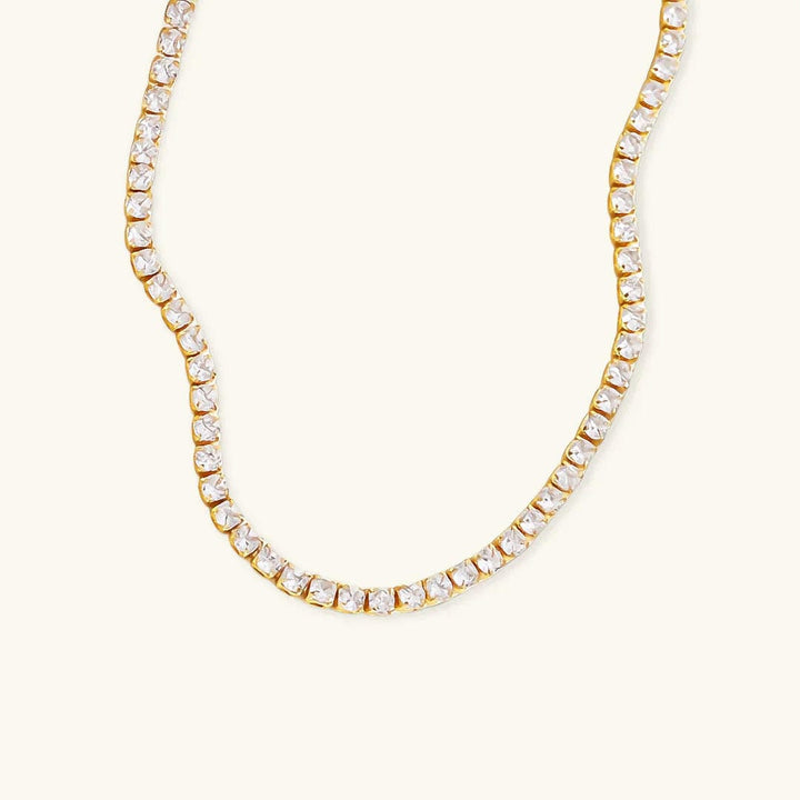 Dazzling Crystals Tennis Necklace