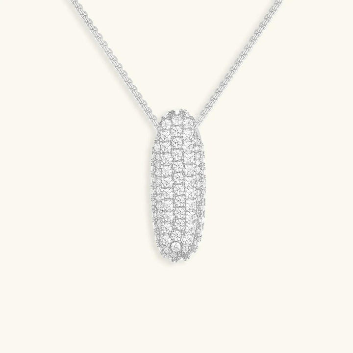 Bubble Initial Crystals Necklace