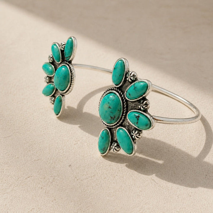 Inlaid Turquoise Cuff Bracelet