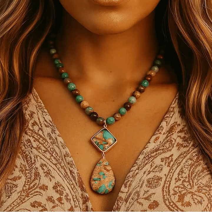 Intense Jasper Healing Energy Necklace
