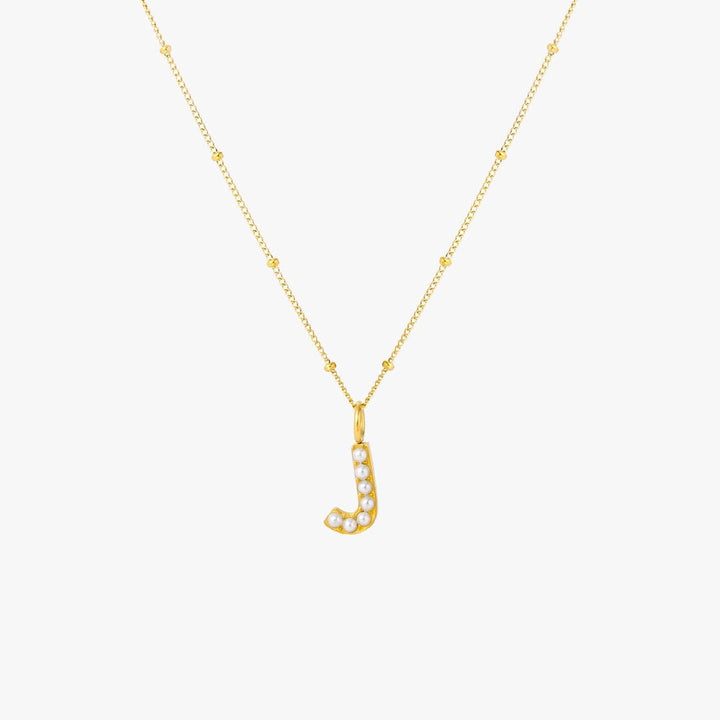 Pearl Initial Pendant Necklace