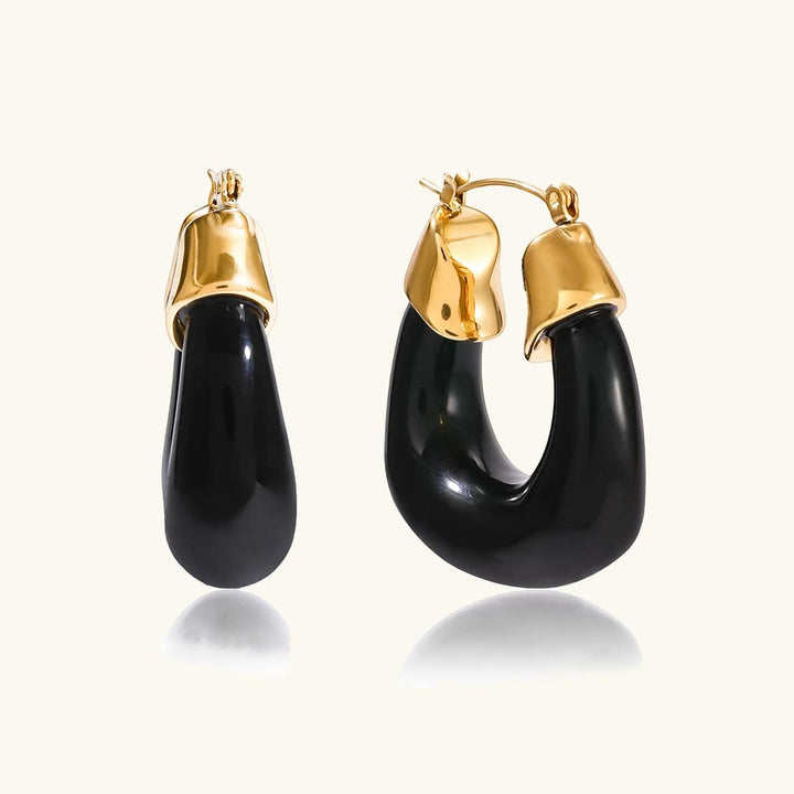 Serene Chunky Enamel Earrings