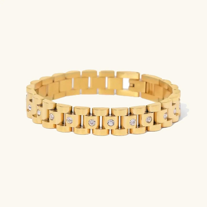 Elegant Gold Link Watchband