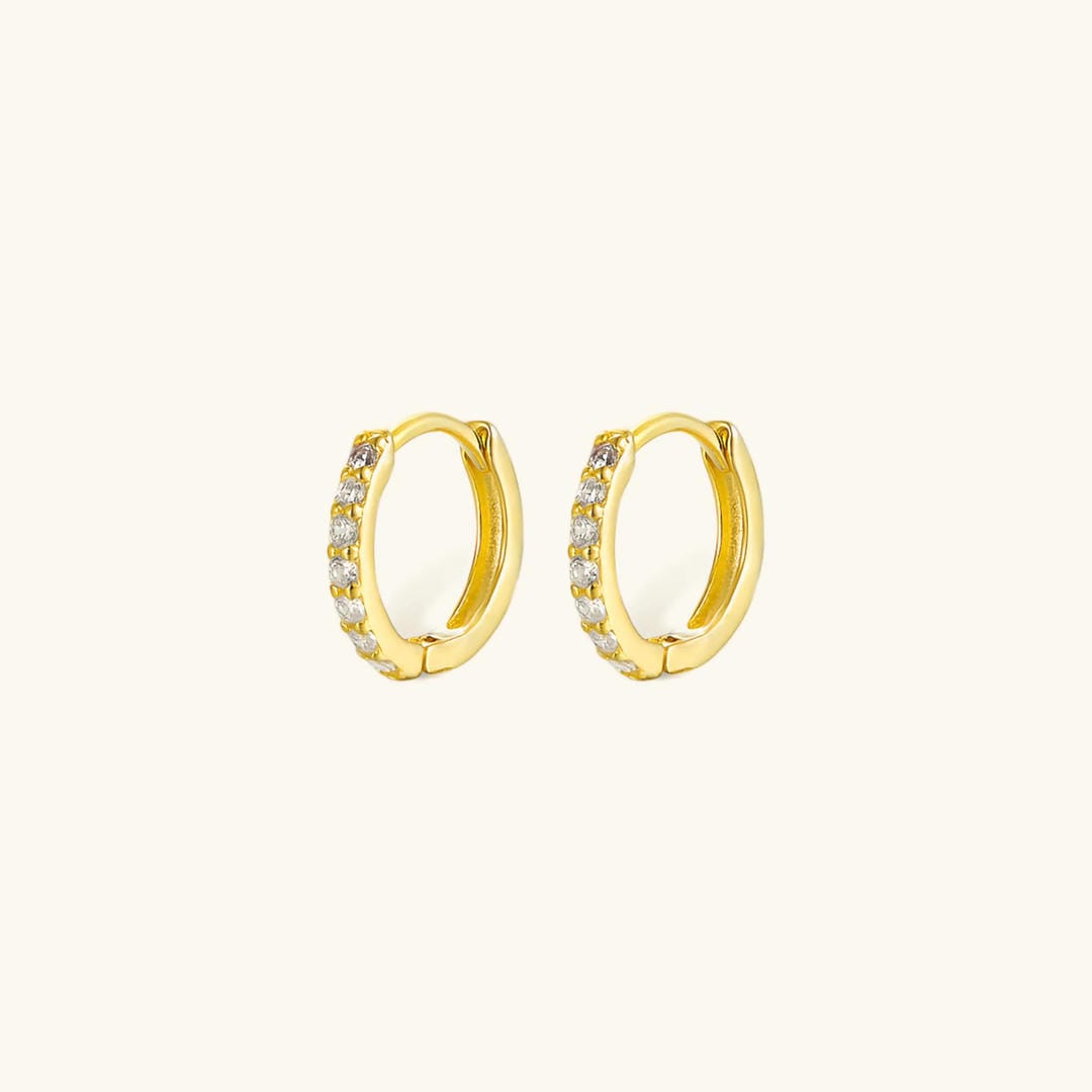 Elegant Huggie Gold Earrings