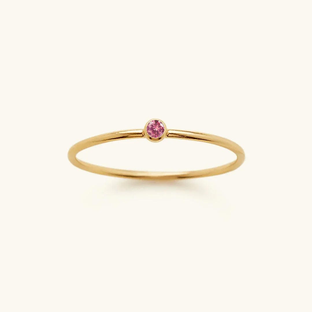 Precious Gemstone Stacker Ring