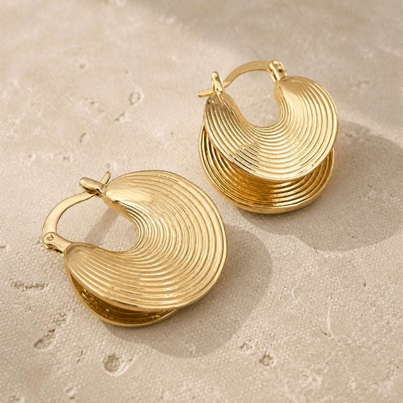 Ethereal Gold Hoop Earrings