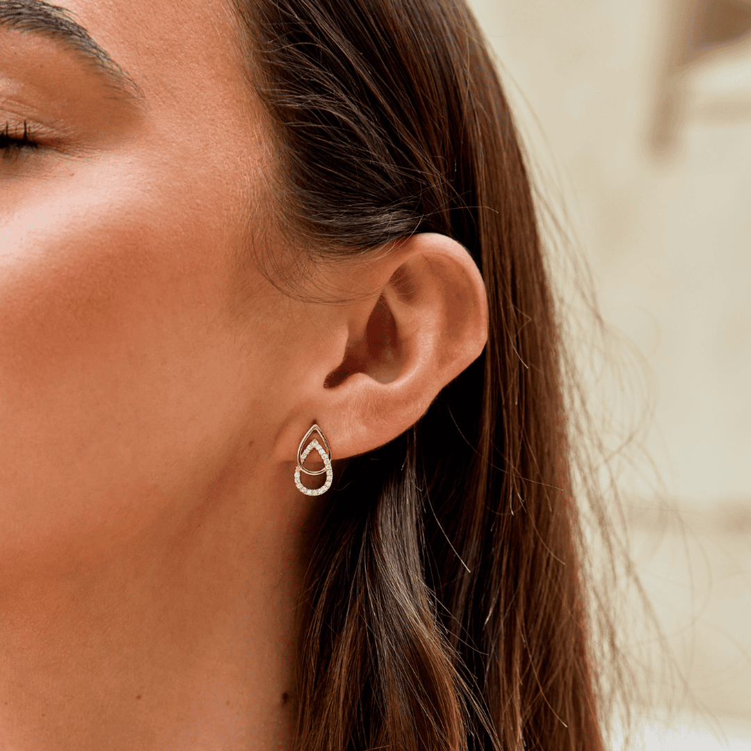Lin Teardrop Link Earrings