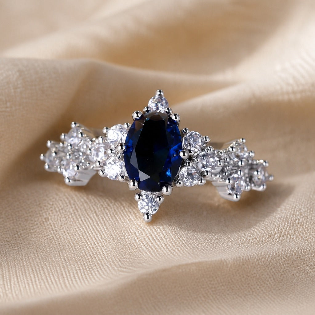 Marquise Sapphire Promise Ring