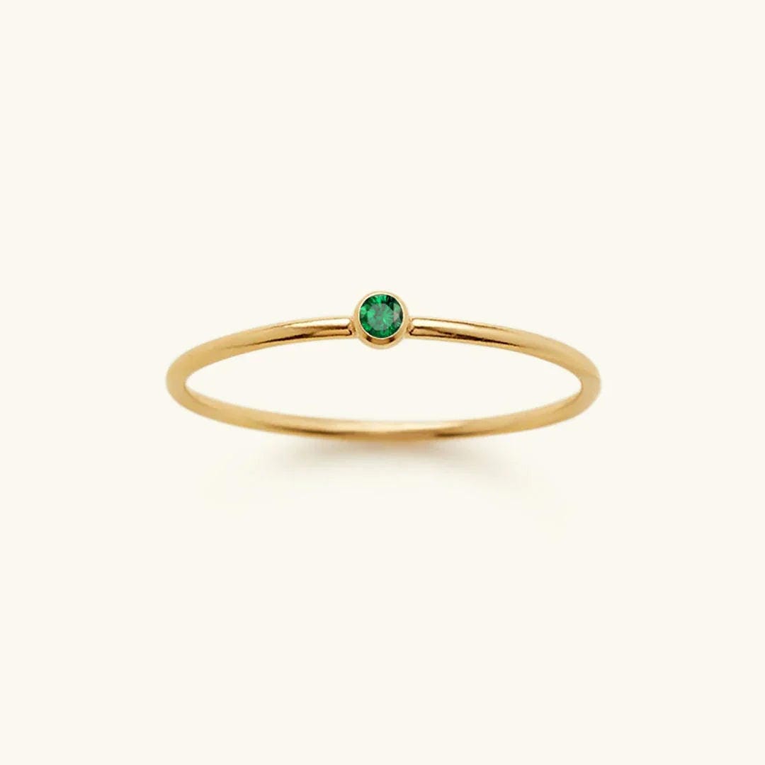 Precious Gemstone Stacker Ring