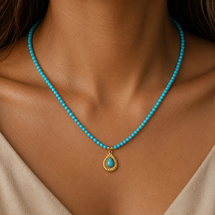 Modern Hera Vintage Bead Choker
