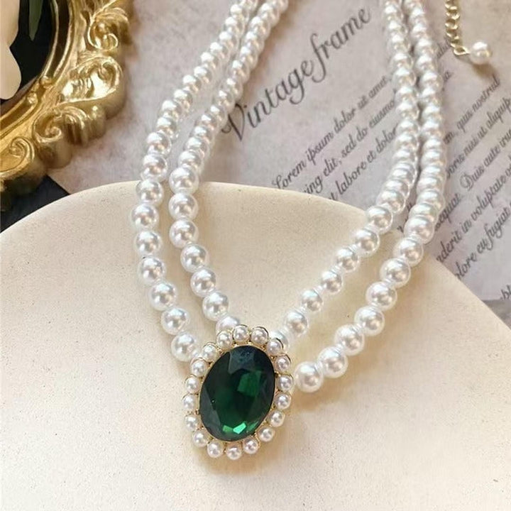 Imperial Emerald Pearl Set