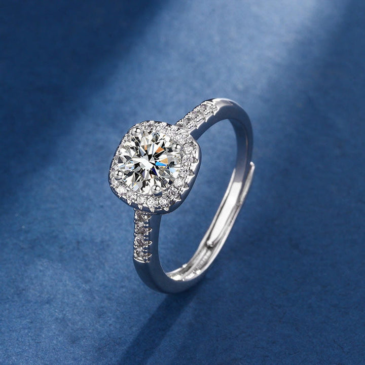 Exclusive White Gold Aria Square Radiant Set