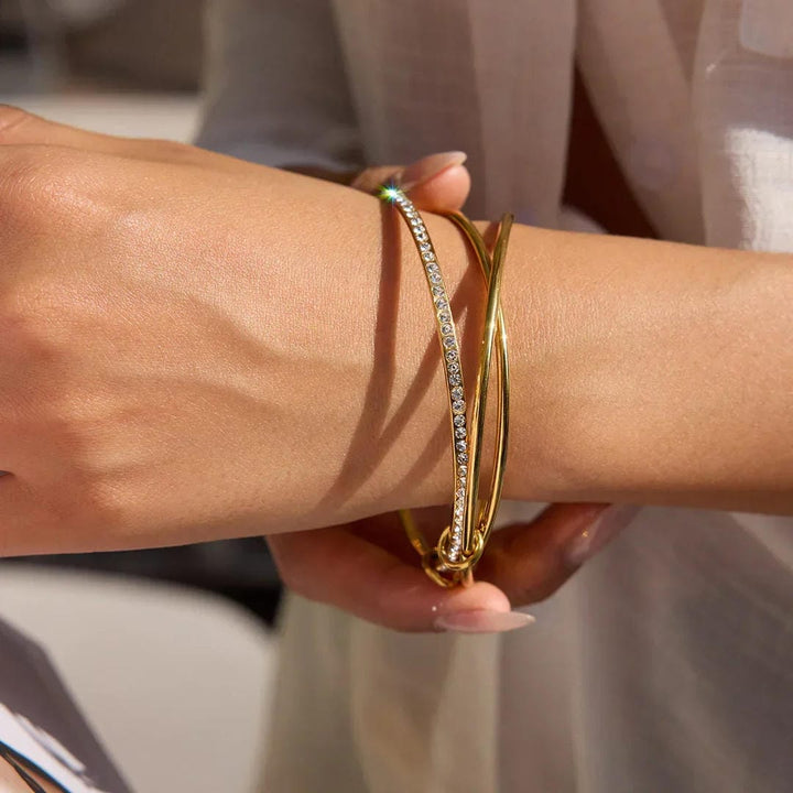 Stacked Crystals Elegance Bracelet