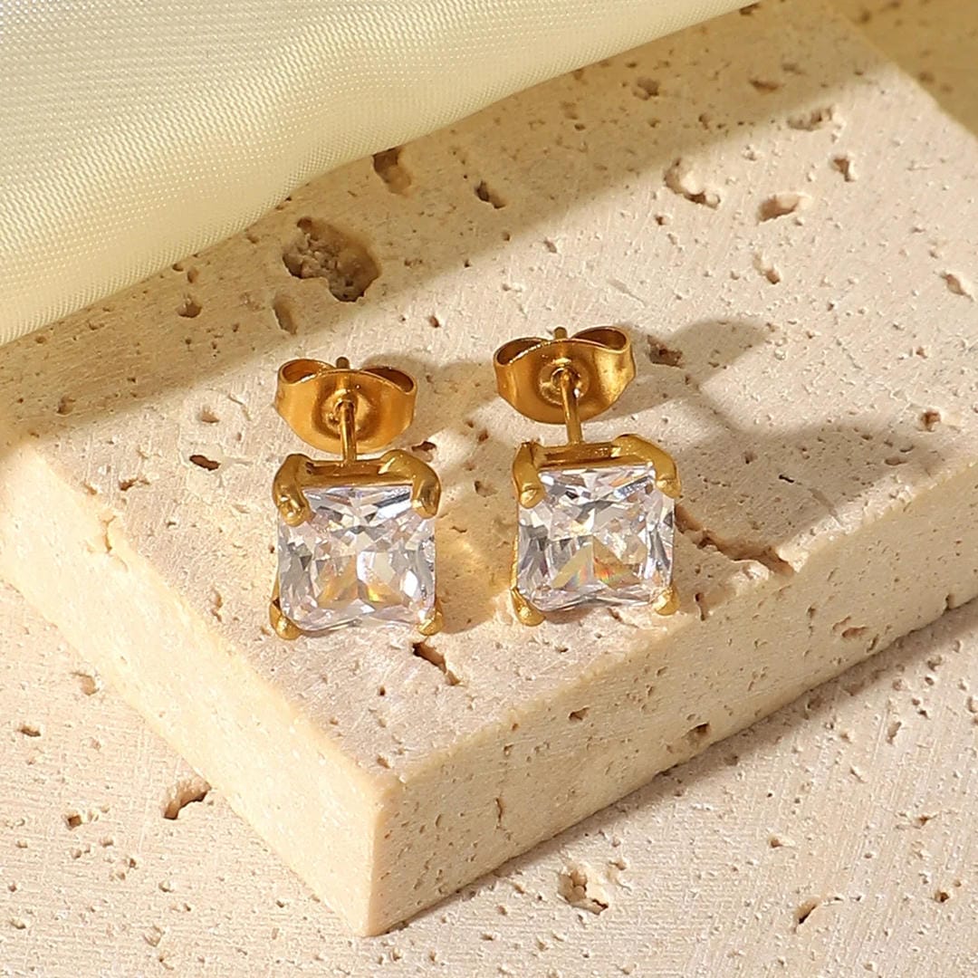 Ethereal Sparkling Gold Earrings