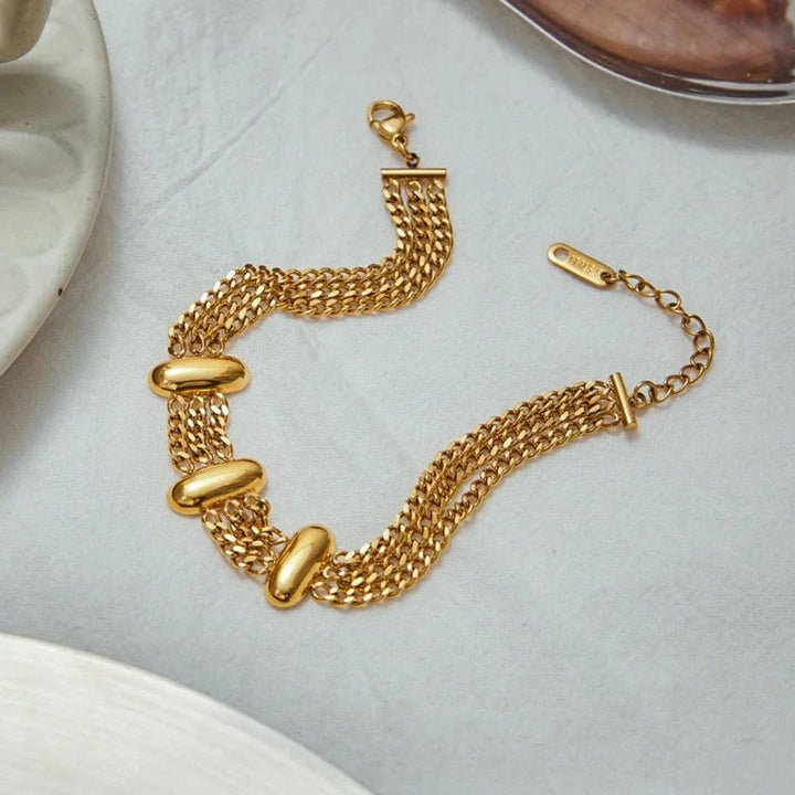 Elegant Layered Gold Chain Bracelet