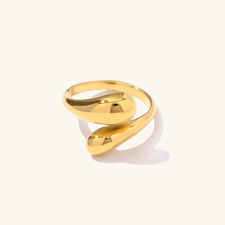 Radiant Teardrop Open Ring