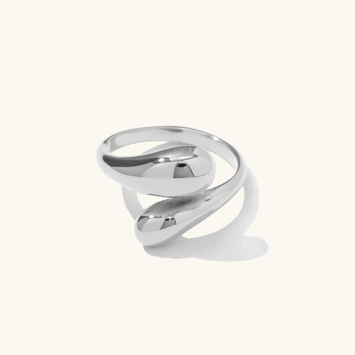 Radiant Teardrop Open Ring