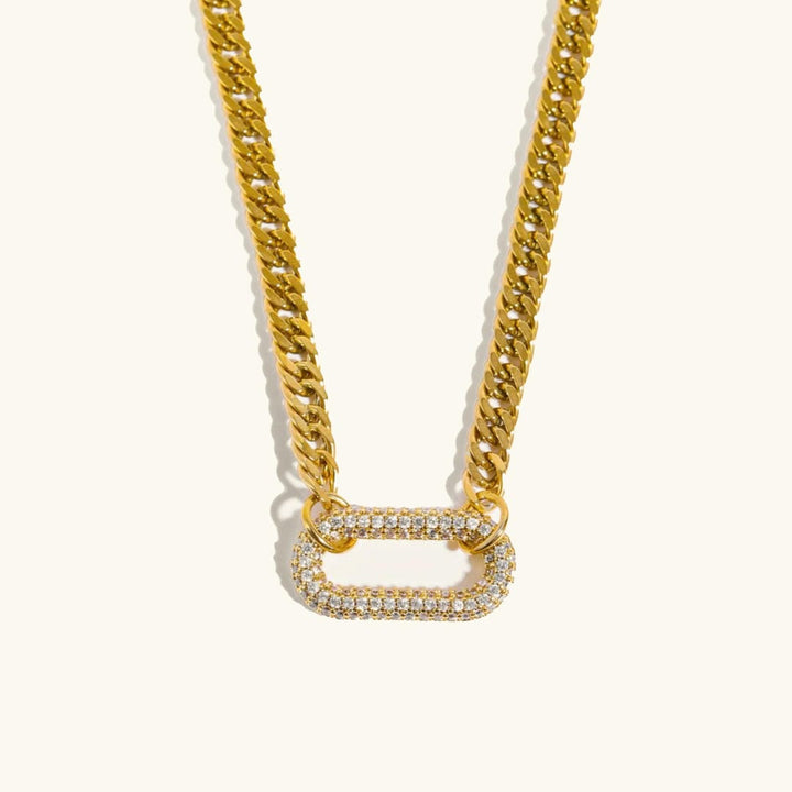 Modern Chain Choker With Sparkle