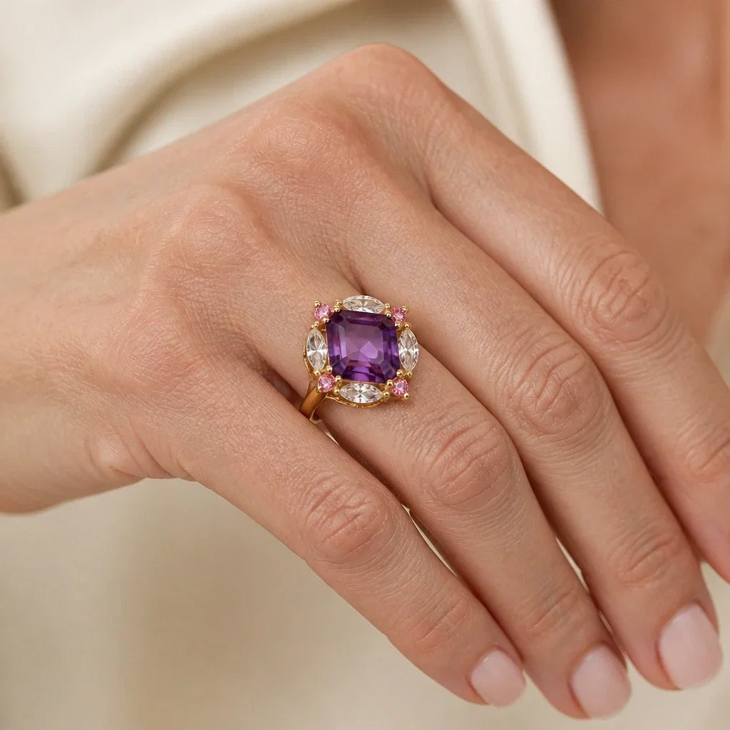 Princess Halo Statement Ring