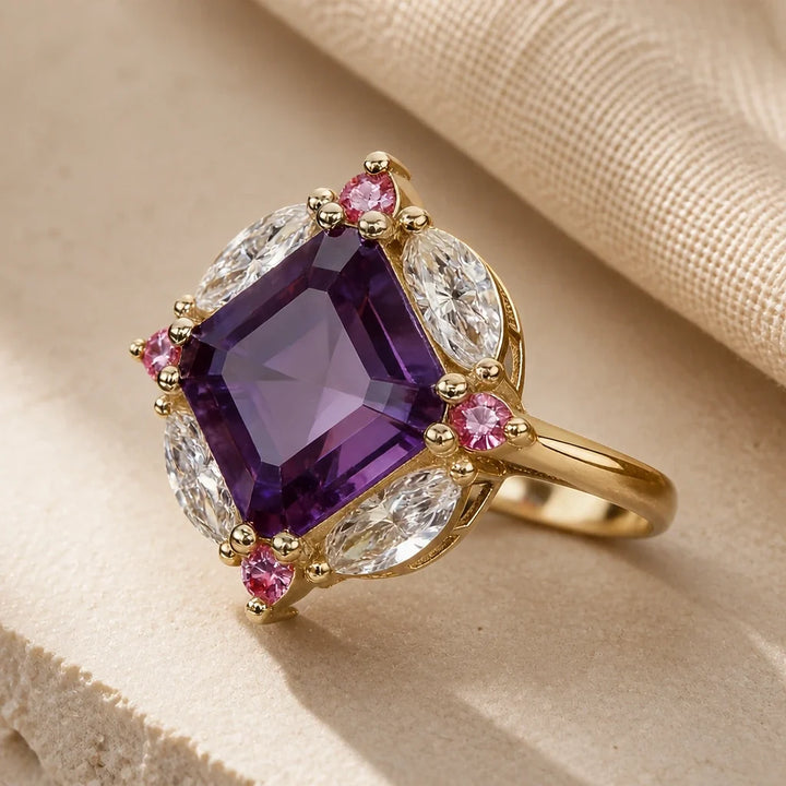 Princess Halo Statement Ring